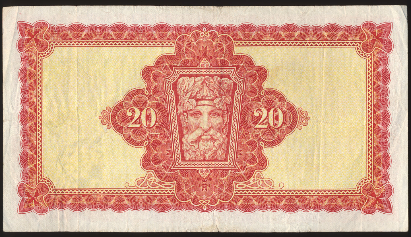 IRELAND P.67b 1973 £20 AVF