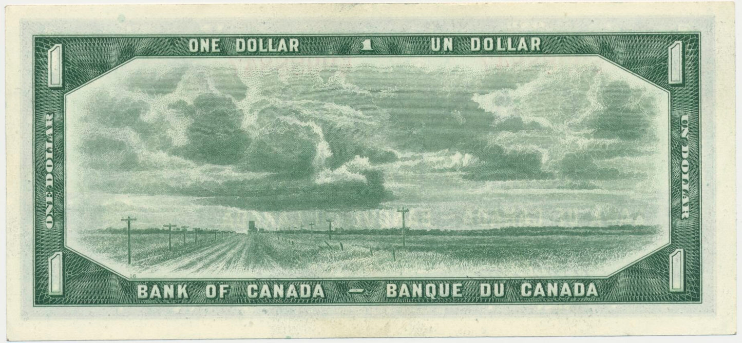 CANADA P.75a 1954 $1 Beattie, Coyne EF F/M