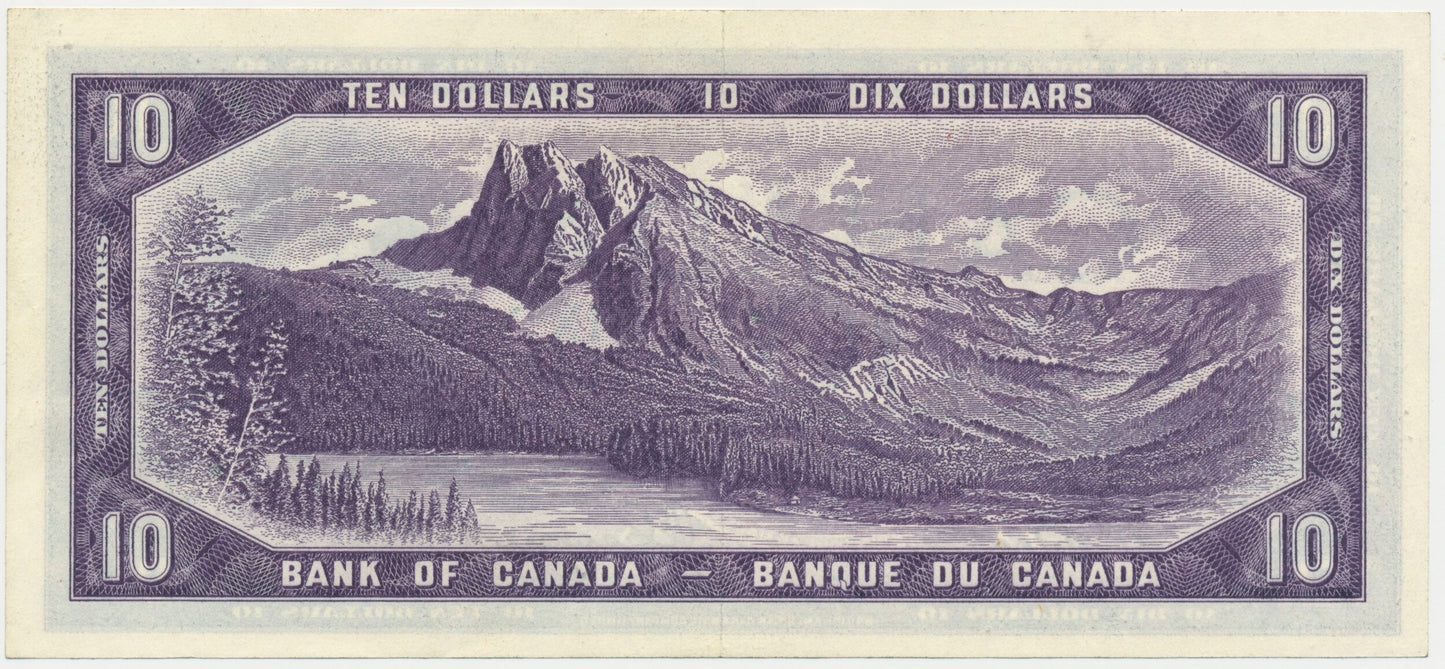 CANADA P.79a 1954 $10 Beattie, Coyne EF C/T