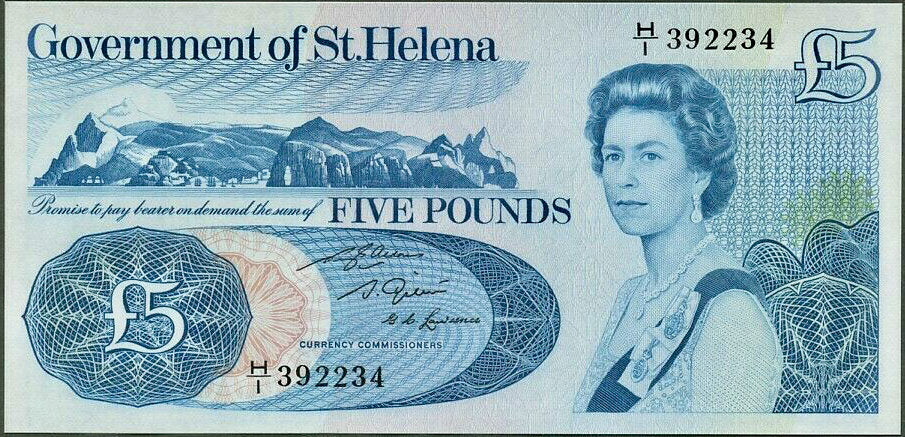 St HELENA P.7b 1976-1981 £5 UNC H/1