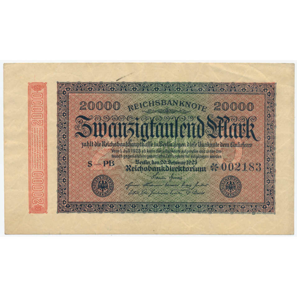 GERMANY P.85d 1923 20,000 Mark NEF