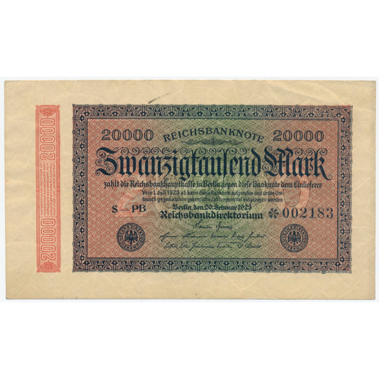 GERMANY P.85d 1923 20,000 Mark NEF