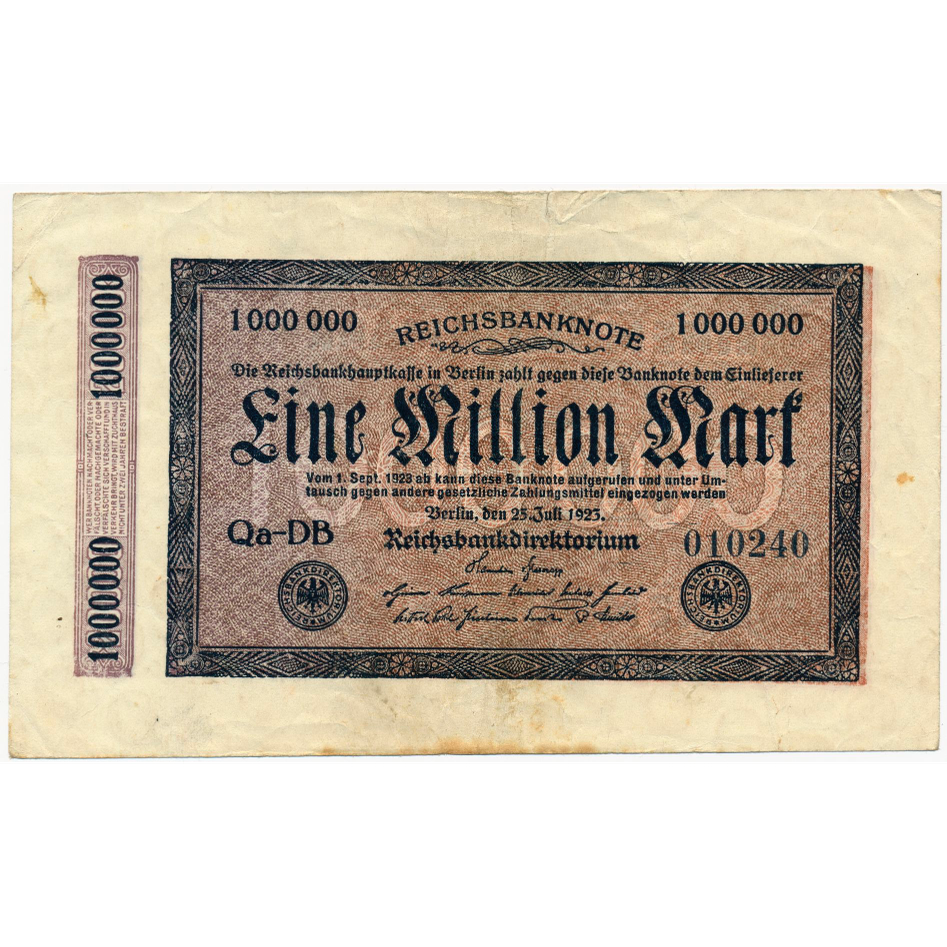 GERMANY P.93 1923 1,000,000 Mark GVF