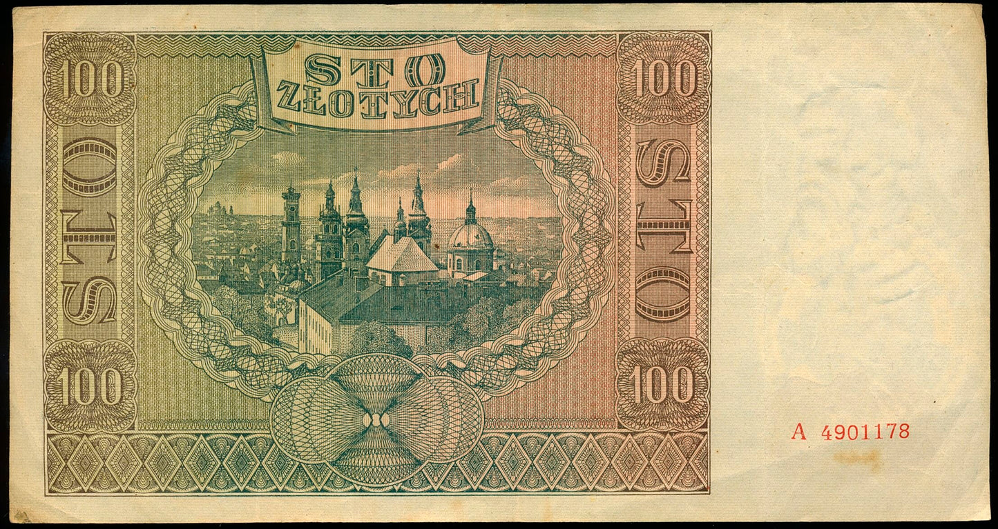POLAND P.97 1941 100 Zlotych GEF