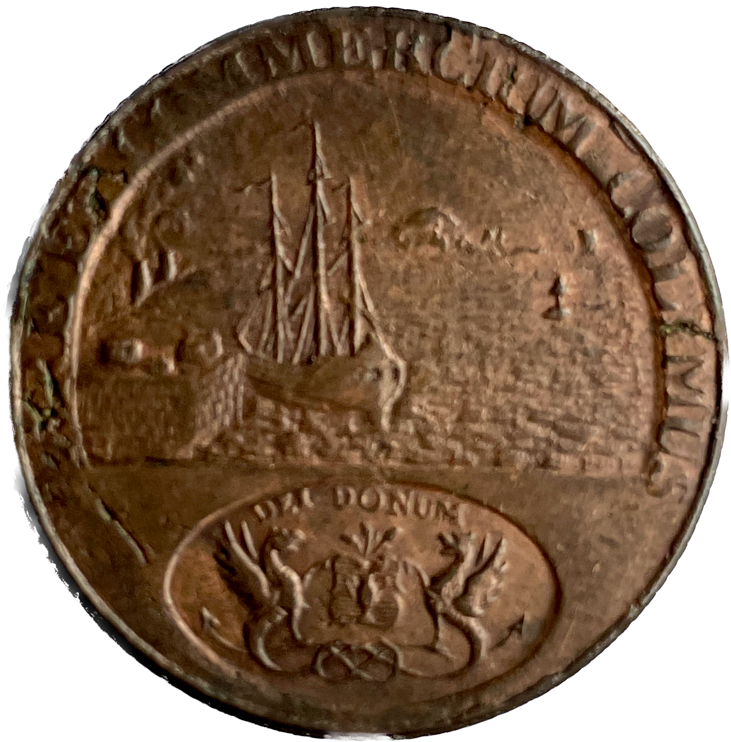 Angusshire D&H 16a Dundee 1796 Conder Halfpenny
