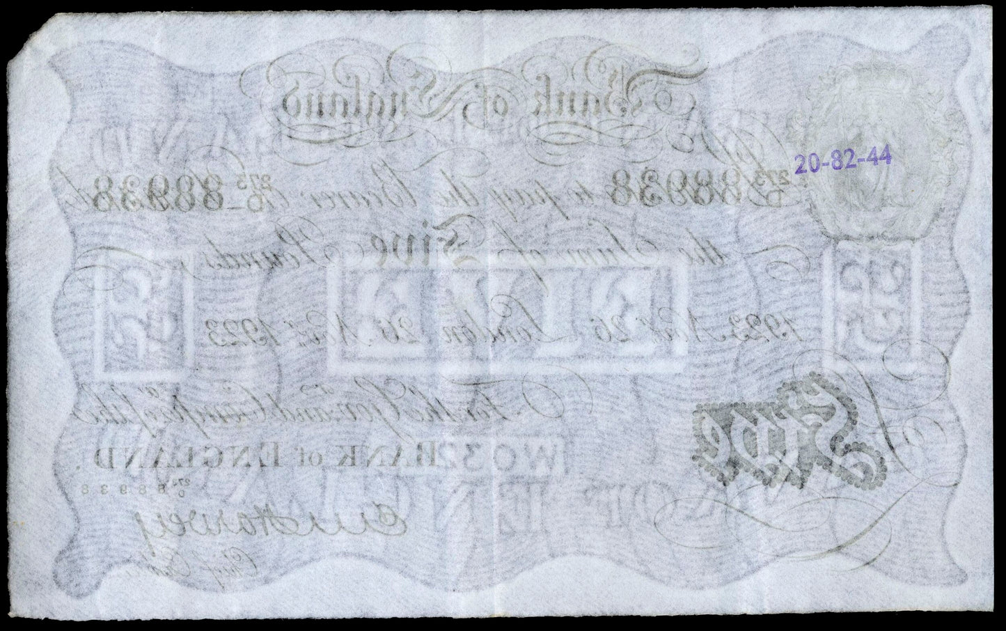 ENGLAND P.312a B209a 1923 Harvey £5 273D Choice VF35