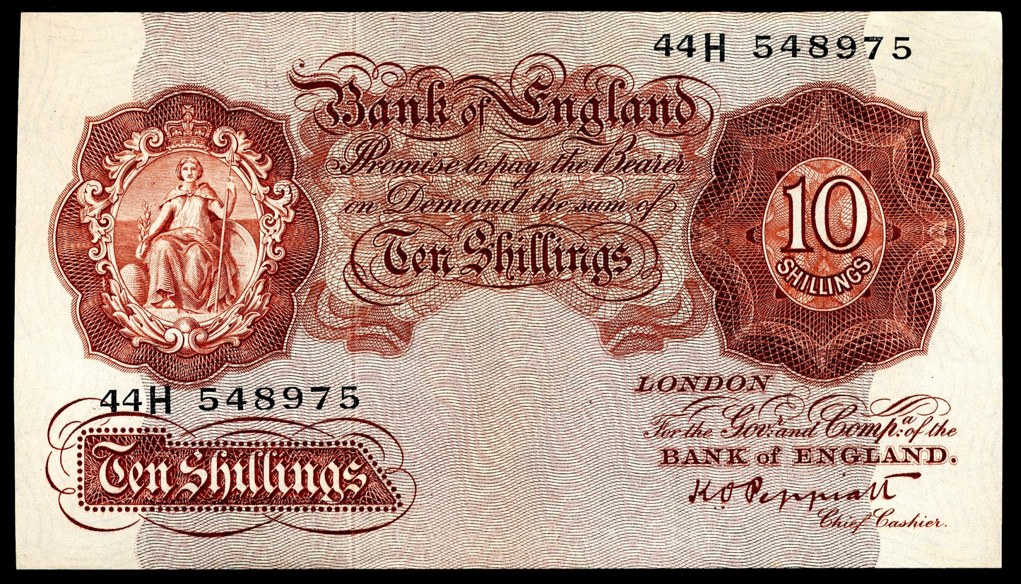 ENGLAND P.368a B262 1948-1949 Peppiatt 10s EF 44H