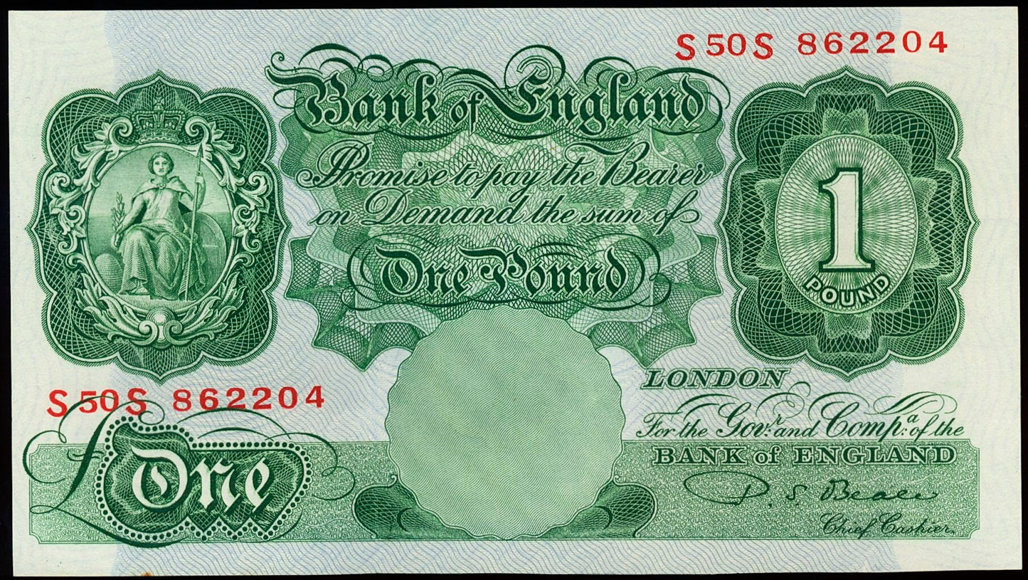 ENGLAND P.369b B269 1949-1955 Replacement Beale £1 S50S Choice UNC 63