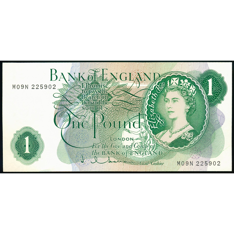 ENGLAND P.374d B293 1962-1966 Hollom Replacement £1 M09N Choice UNC 64