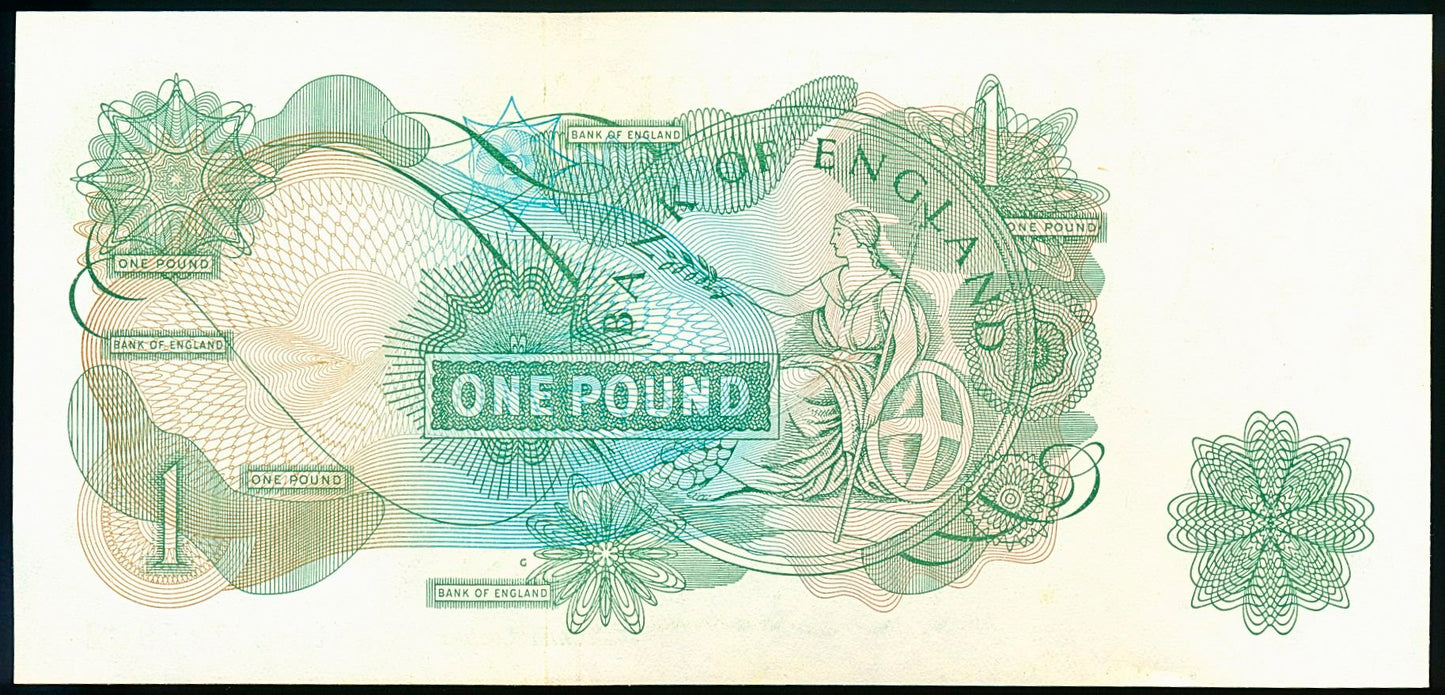 ENGLAND P.374d B293 1962-1966 Hollom Replacement £1 M09N Choice UNC 64