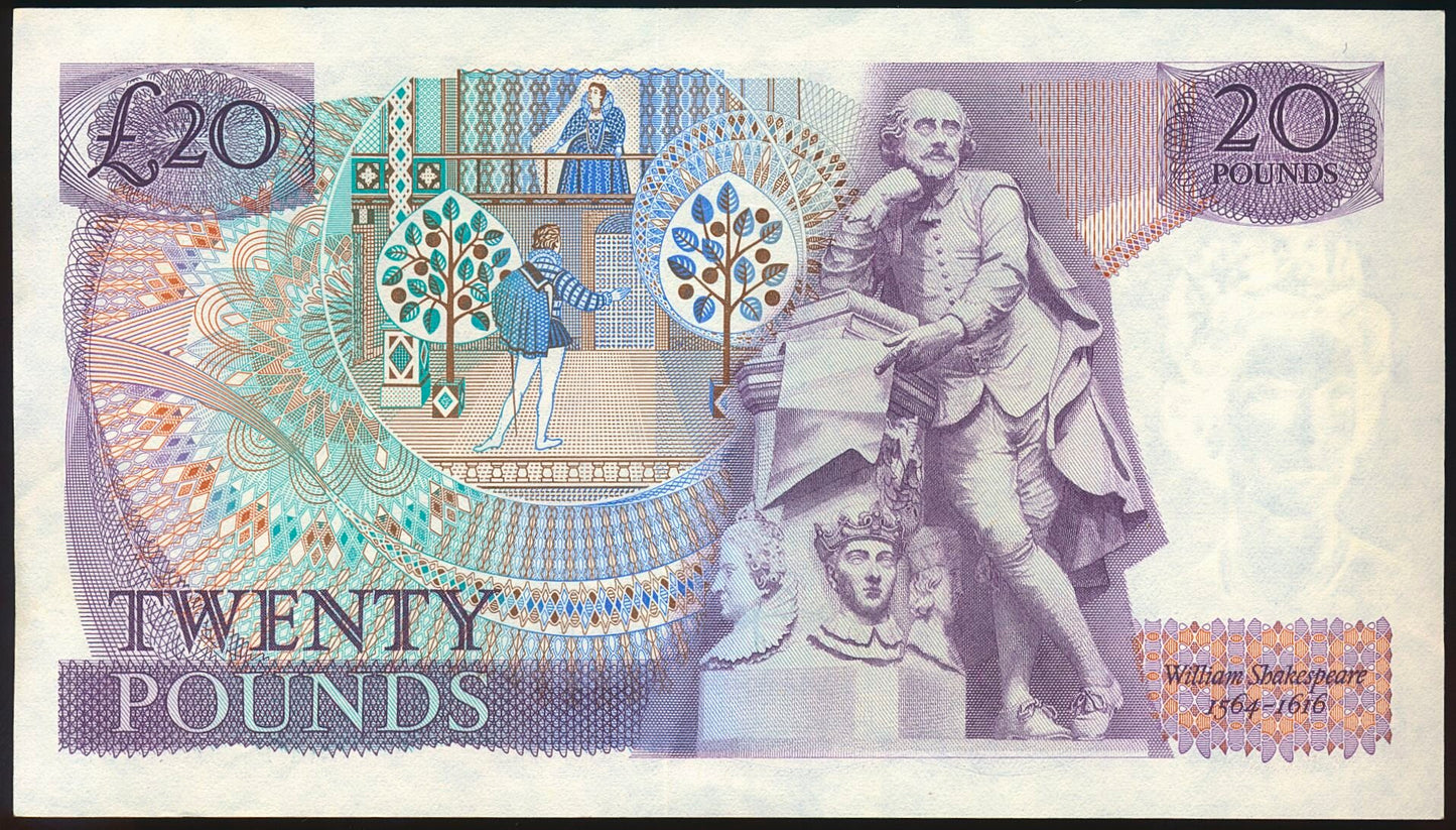 ENGLAND P.380b B328 1970-1980 Page £20 First series A11 AUNC 53 EPQ