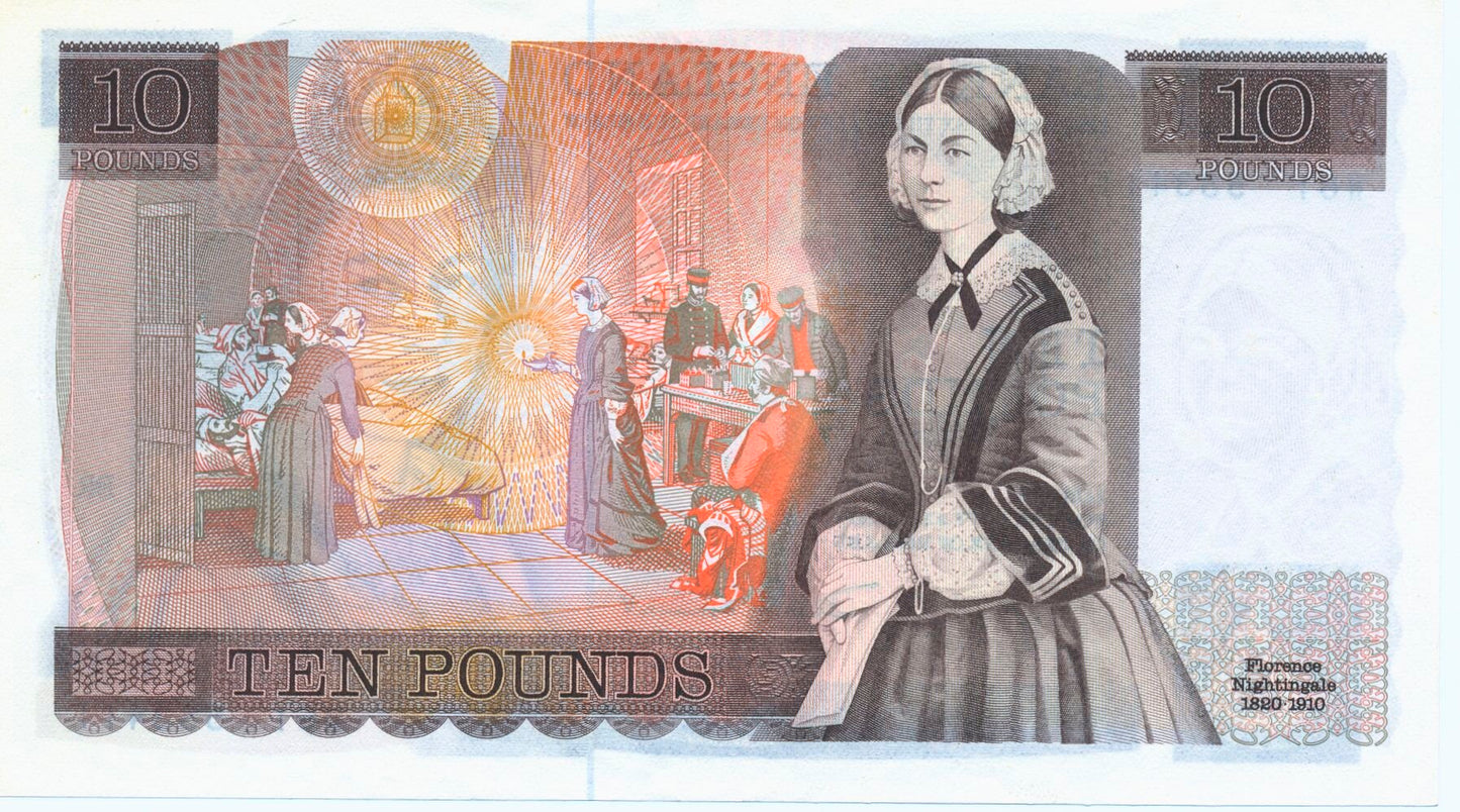 ENGLAND P.379b B346 1980-1984 Somerset £10 AUNC W61