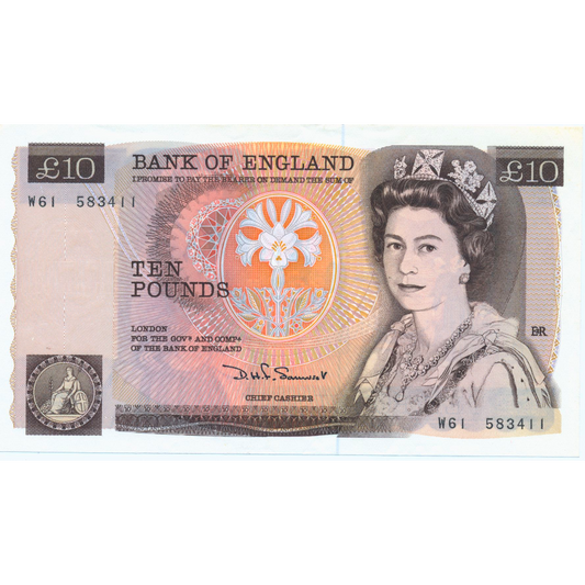 ENGLAND P.379b B346 1980-1984 Somerset £10 AUNC W61