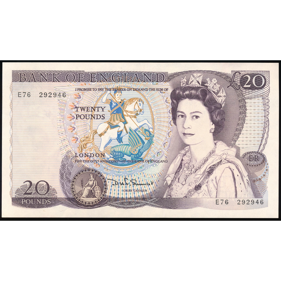 ENGLAND P.380c B350 1981-1984 Somerset £20 NEF First series E76