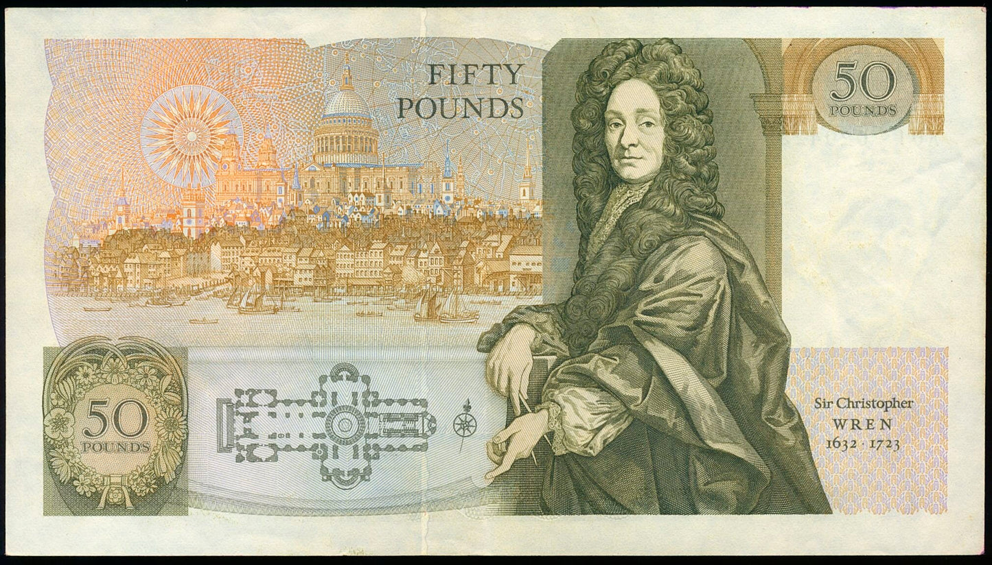 ENGLAND P.381a B352 1981-1988 Somerset First run £50 A01 AUNC 53