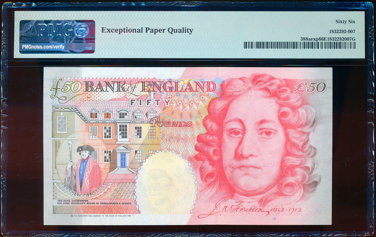 ENGLAND P.388a B378 1993-1998 Kentfield Experimental £50 A99 66EPQ GEM UNC