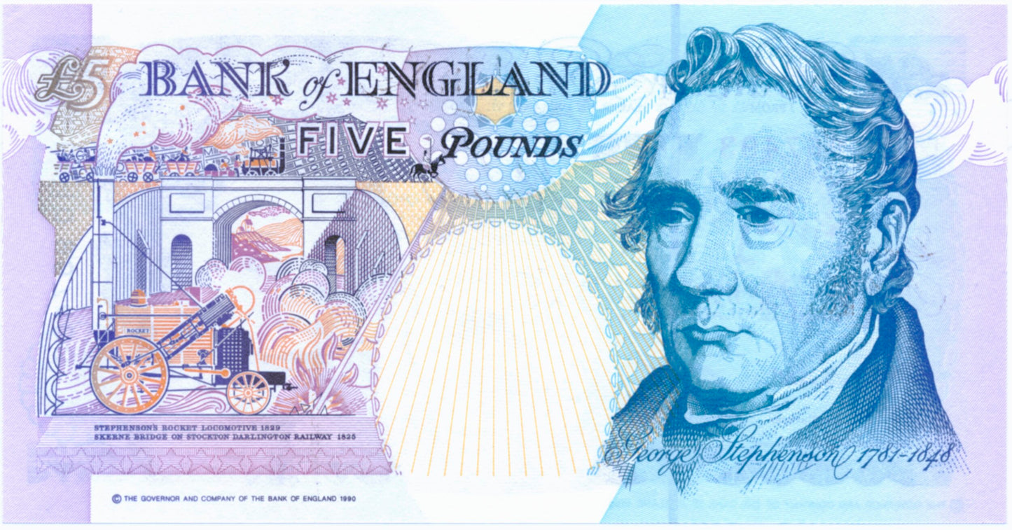 ENGLAND P.382Ab B381 1999-2002 Lowther Replacement £5 LL10 GEM UNC 66 EPQ