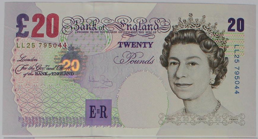 ENGLAND P.390b B403 2004 Bailey Replacement £20 LL25 CHOICE UNC 64 EPQ