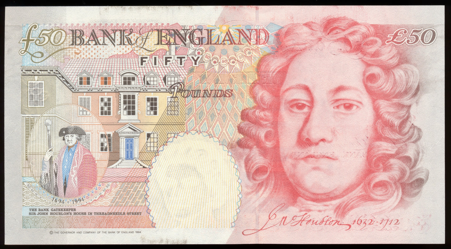 ENGLAND P.388c B404 2006-2011 Bailey Column Sort £50 L36 GEM UNC 66 EPQ