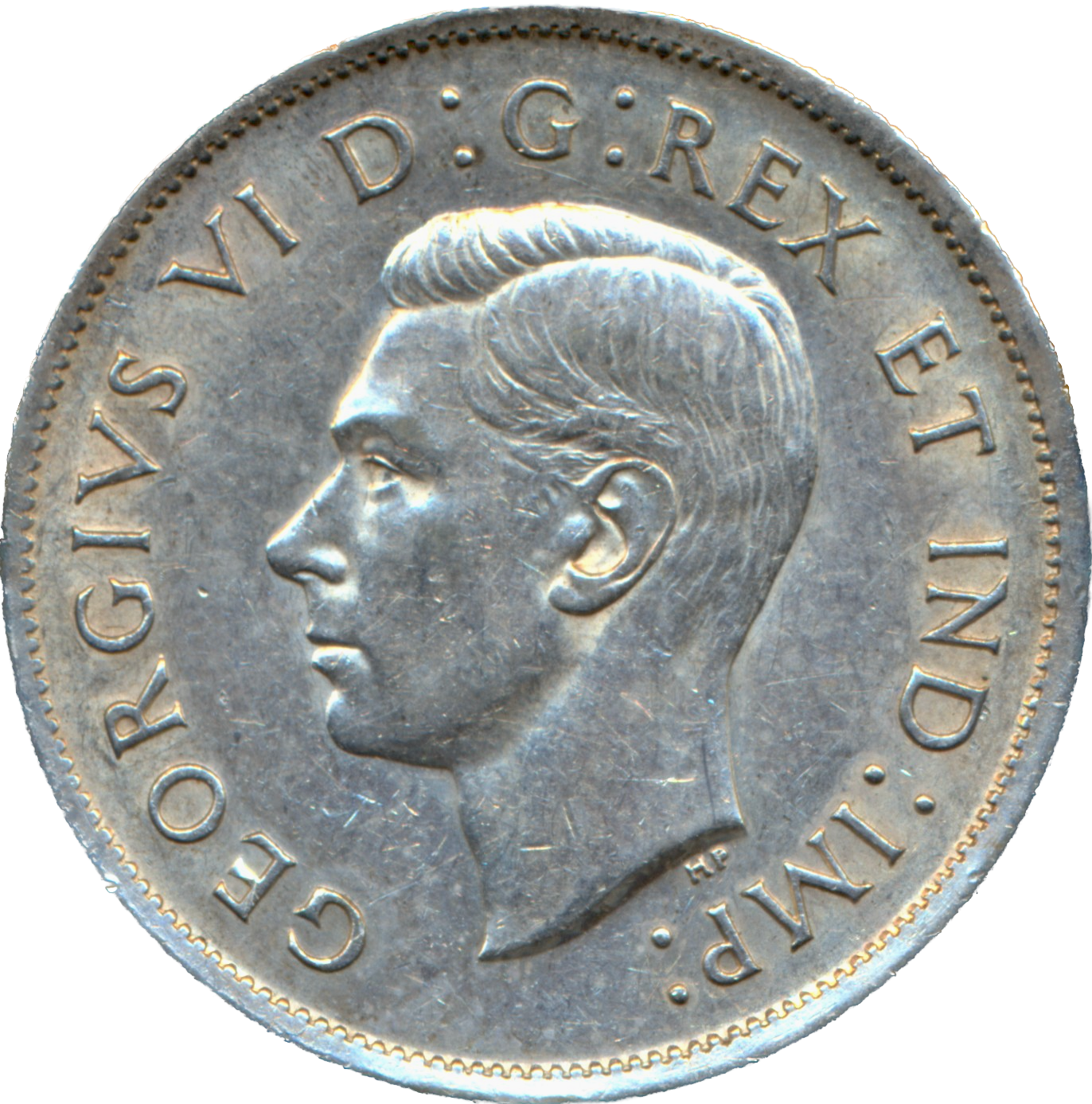 Canada KM36 1940 Silver 50 Cents GEF