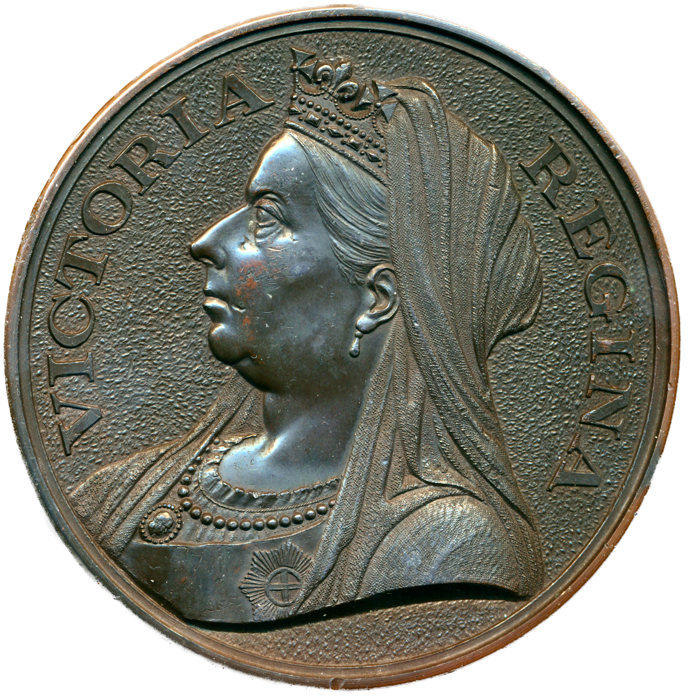 1897 Diamond Jubilee BHM 3581 E1814 78mm bronze medal by T Brock