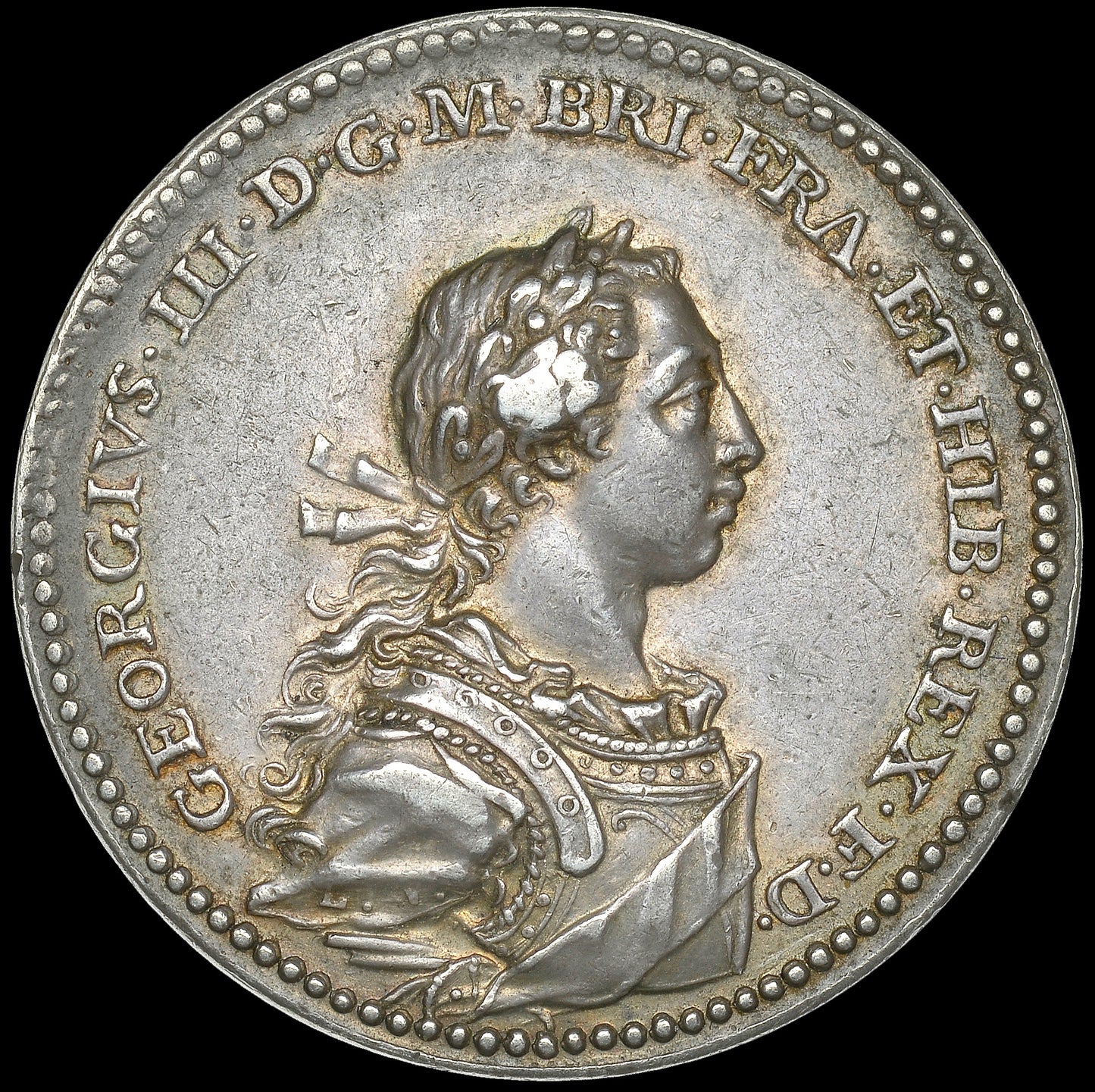 1761 Coronation silver medal E694 BHM 23 GVF