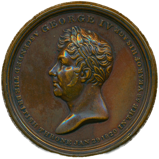 1821 Chronology of the Sovereigns of England box medal set BHM 1078 EF