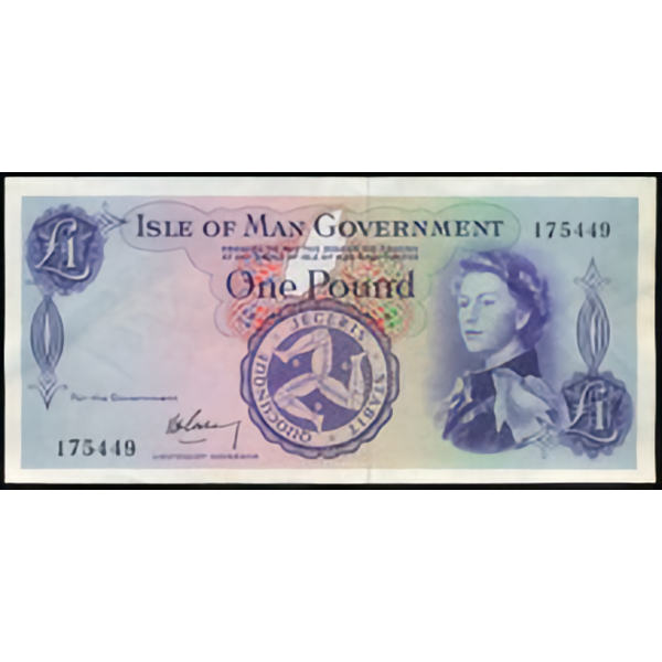 ISLE OF MAN P.25a IM31a 1961-1972 £1 EF