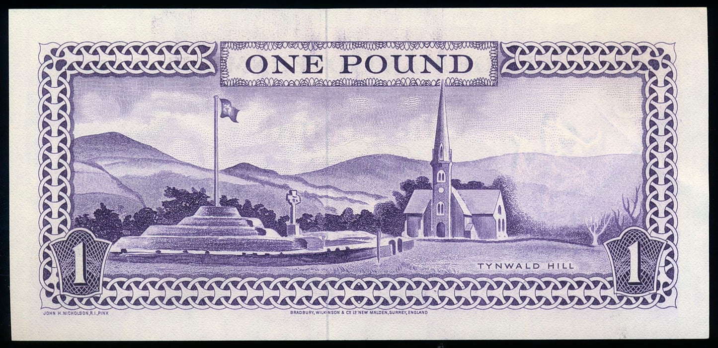 ISLE OF MAN P.25b IM31b 1961-1972 £1 UNC C
