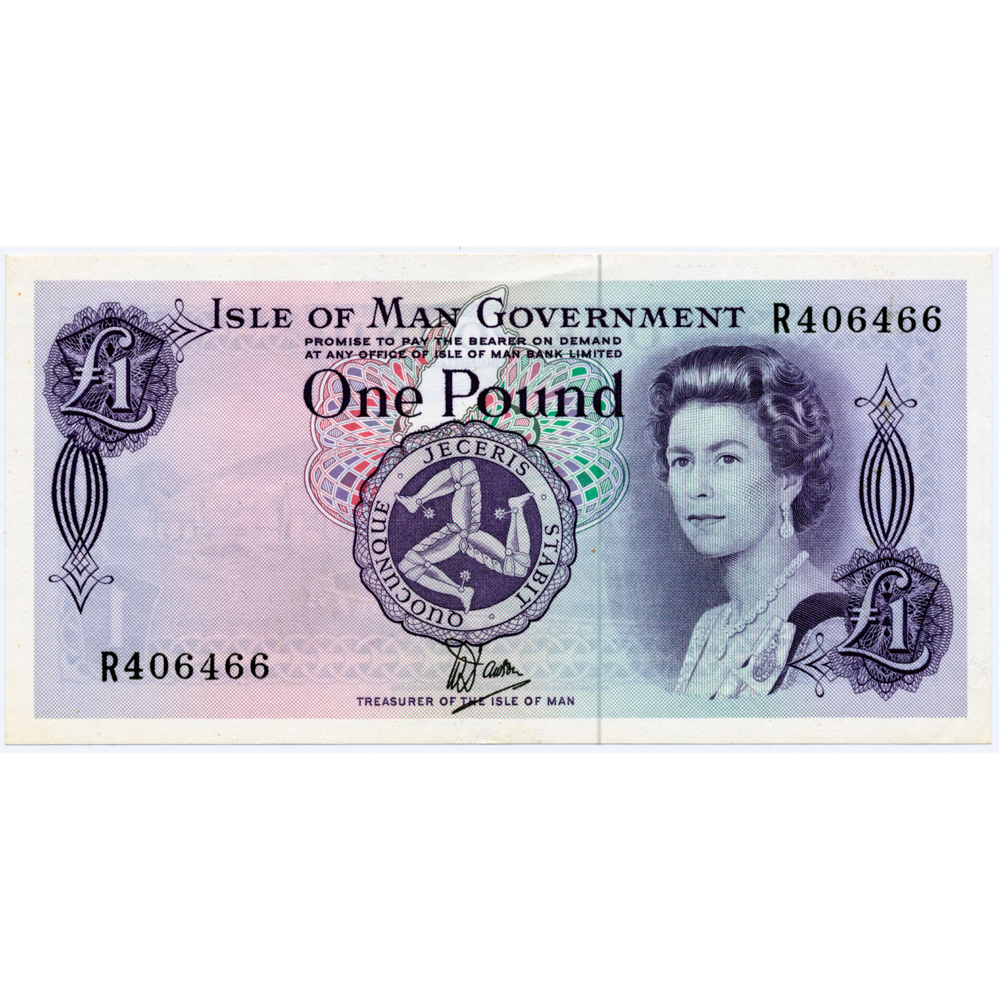 ISLE OF MAN P.34 IM33b 1979-1983 £1 UNC R