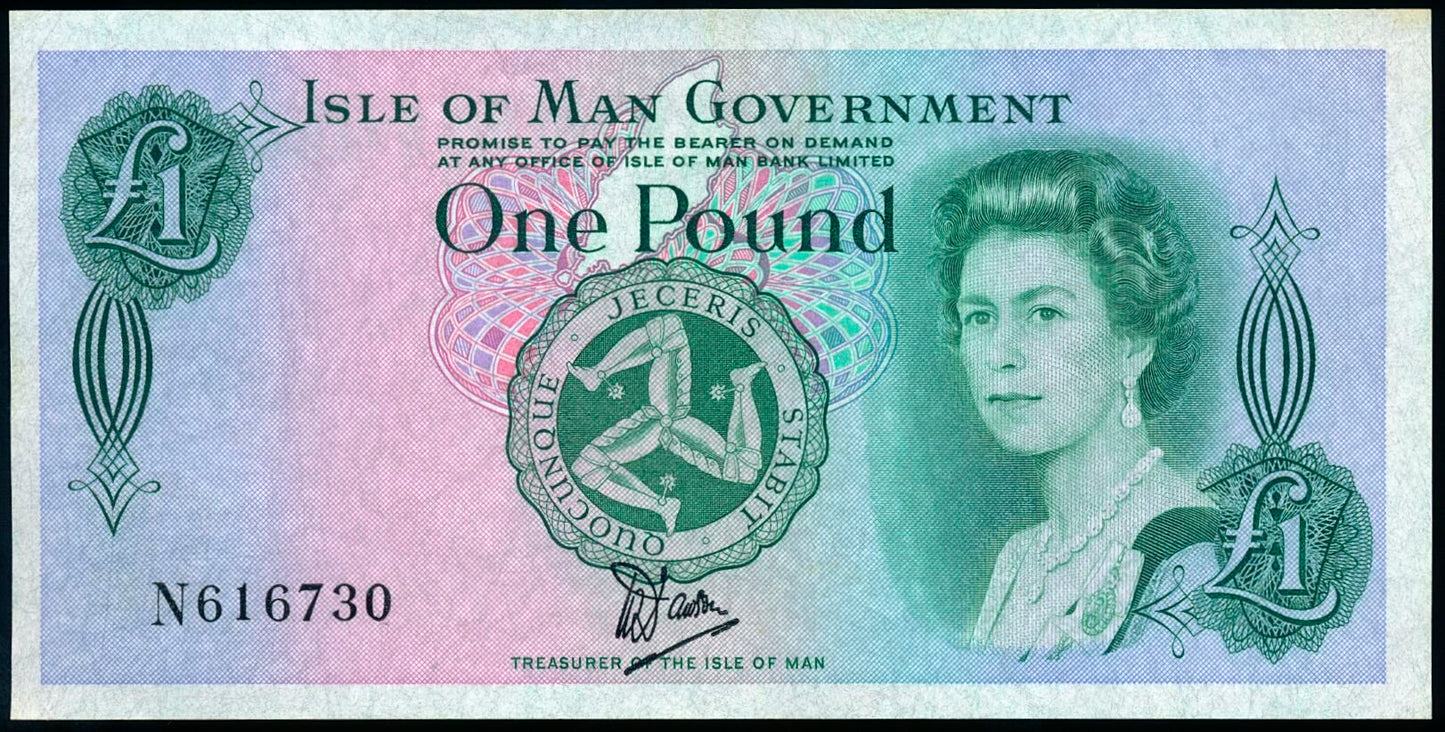 ISLE OF MAN IM34 1983-1990 £1 UNC