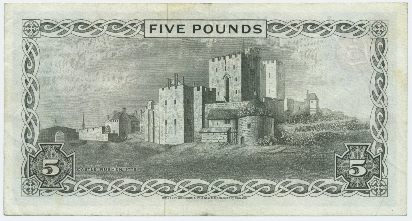 ISLE OF MAN P.30a IM42a 1972-1979 £5 VF 30