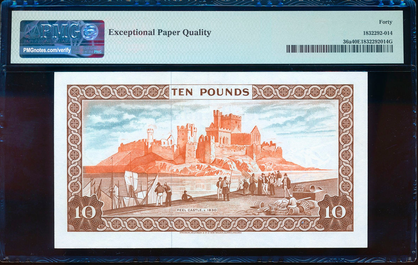 ISLE OF MAN P.36a IM52 1979-1991 £10 no prefix EF 40 EPQ