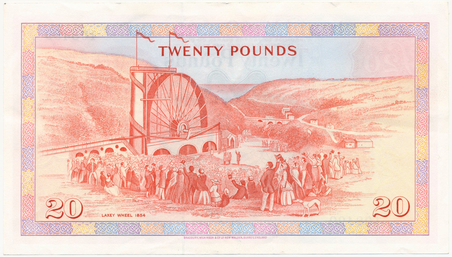 ISLE OF MAN P.37a IM62 1979-1991 £20 CHOICE EF45 EPQ