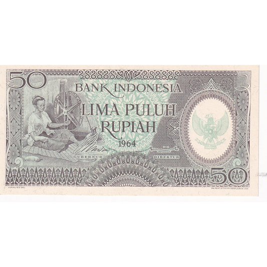 INDONESIA P.96 1964 50 Rupiah UNC