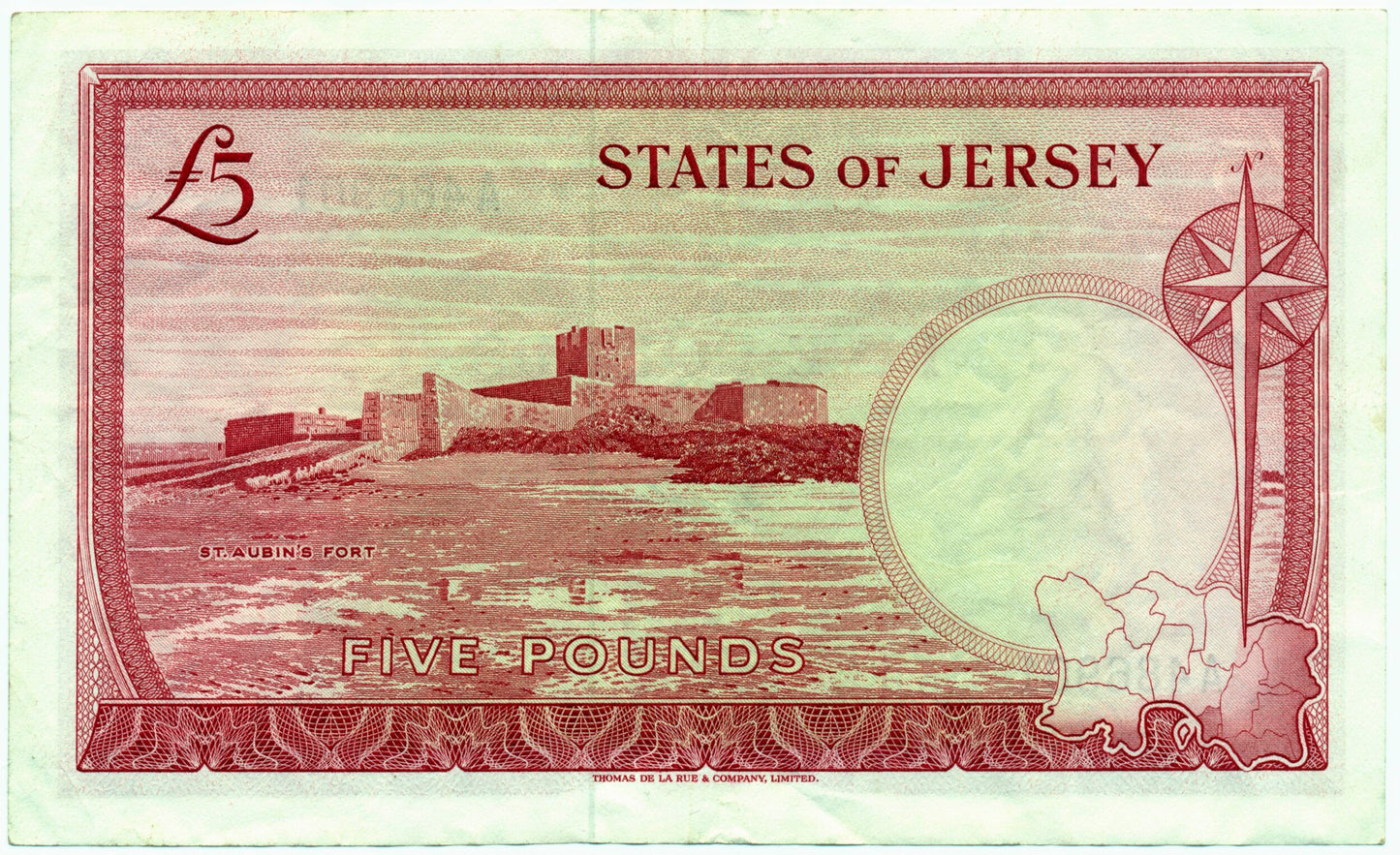 JERSEY P.9a JE21a 1963-1972 £5 Choice VF 35 EPQ