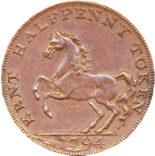 Kent D&H 29 Goudhurst 1794 Conder Halfpenny