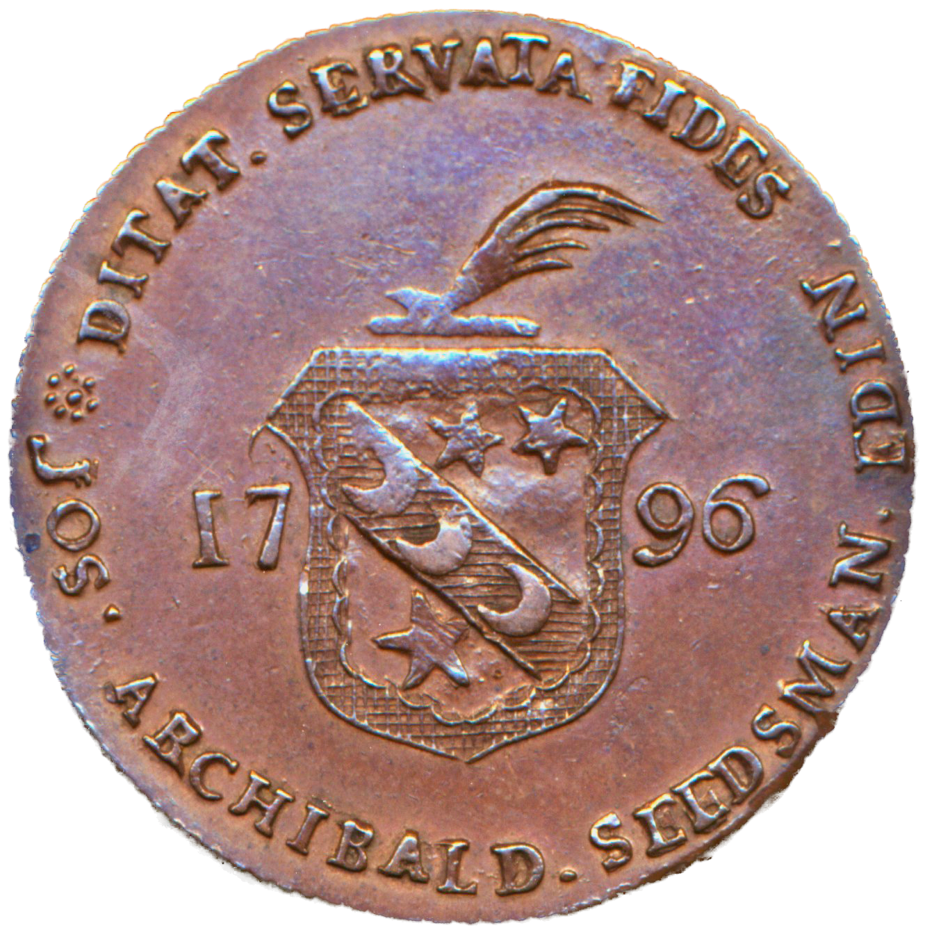 Lothian D&H 10 Edinburgh 1796 Conder Halfpenny
