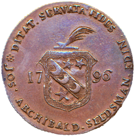 Lothian D&H 10 Edinburgh 1796 Conder Halfpenny