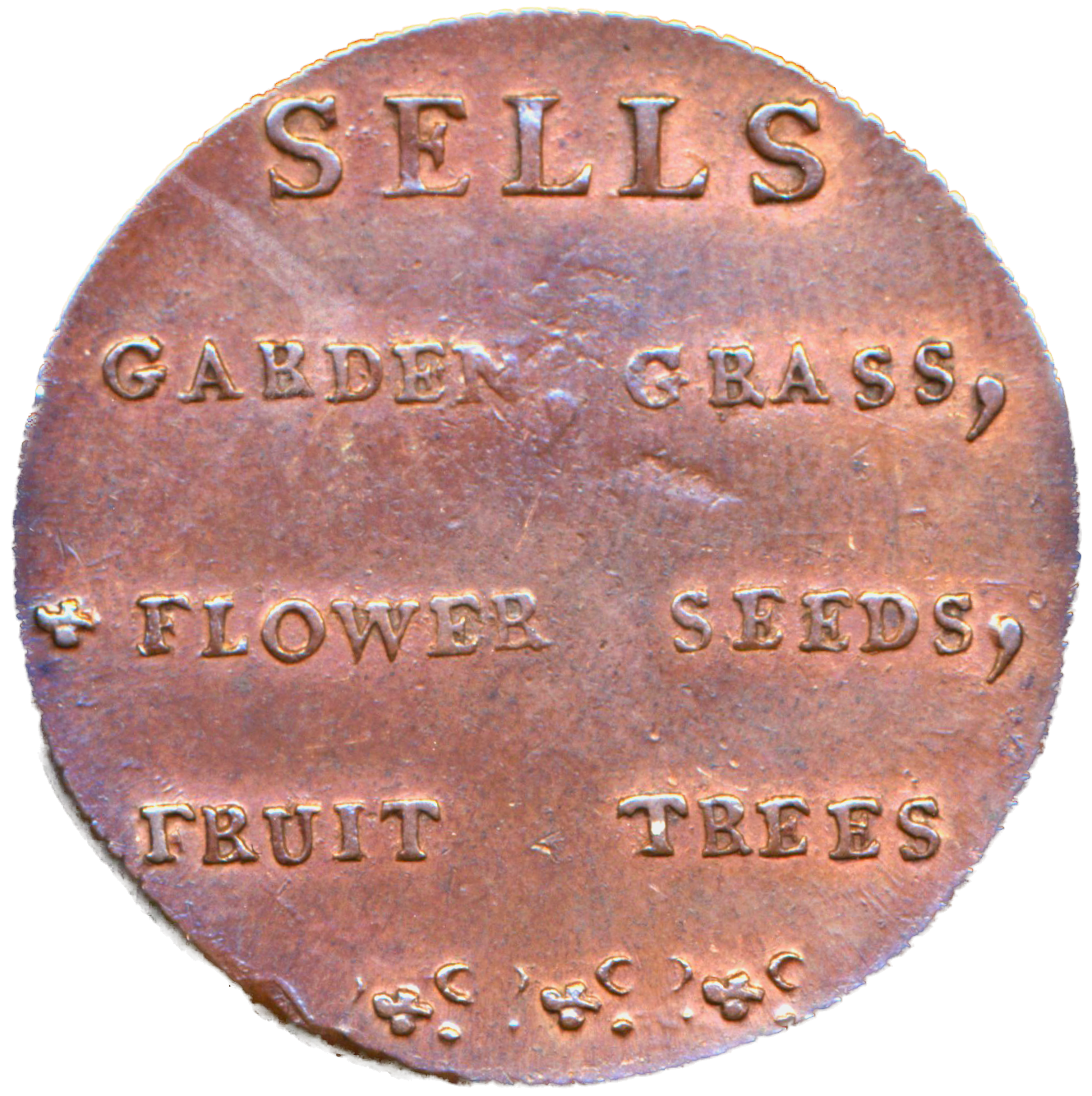 Lothian D&H 10 Edinburgh 1796 Conder Halfpenny