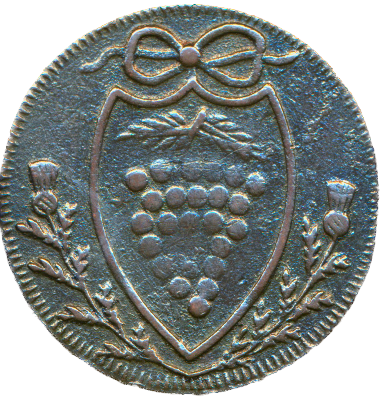 Lothian D&H 1 Edinburgh 1796 Conder Halfpenny