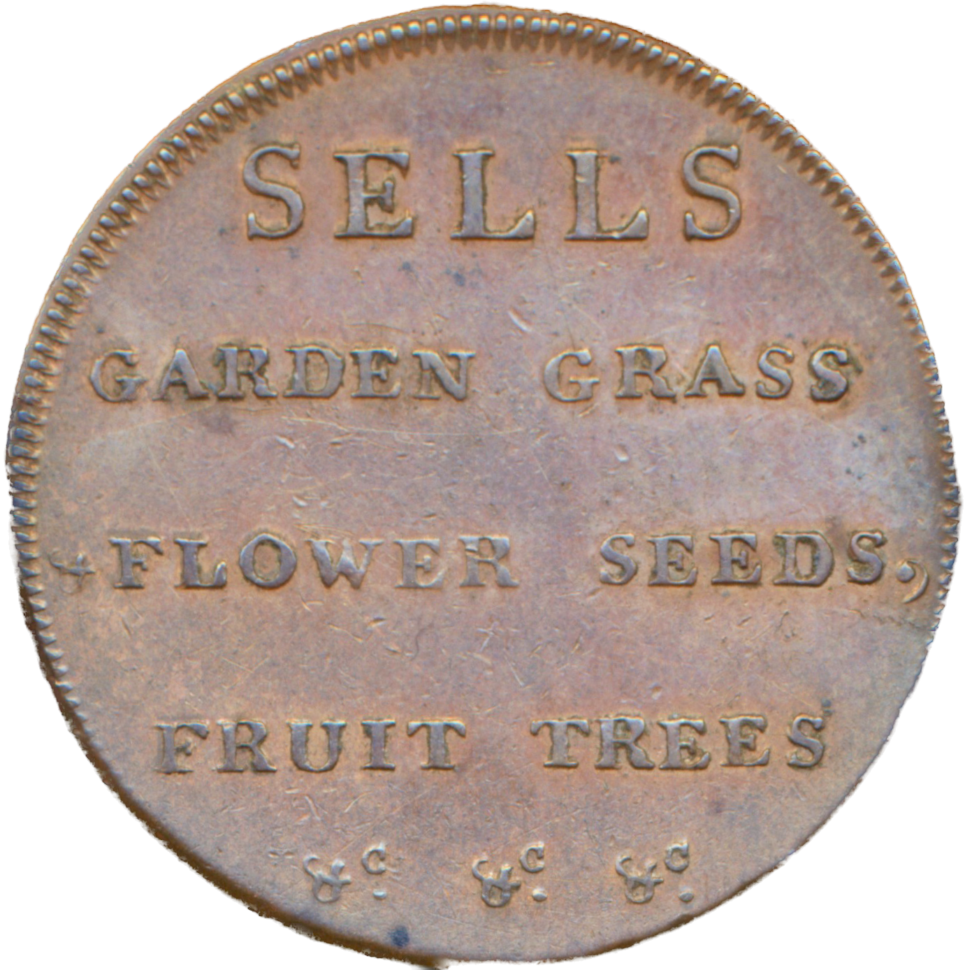 Lothian D&H 12 Edinburgh 1796 Conder Halfpenny