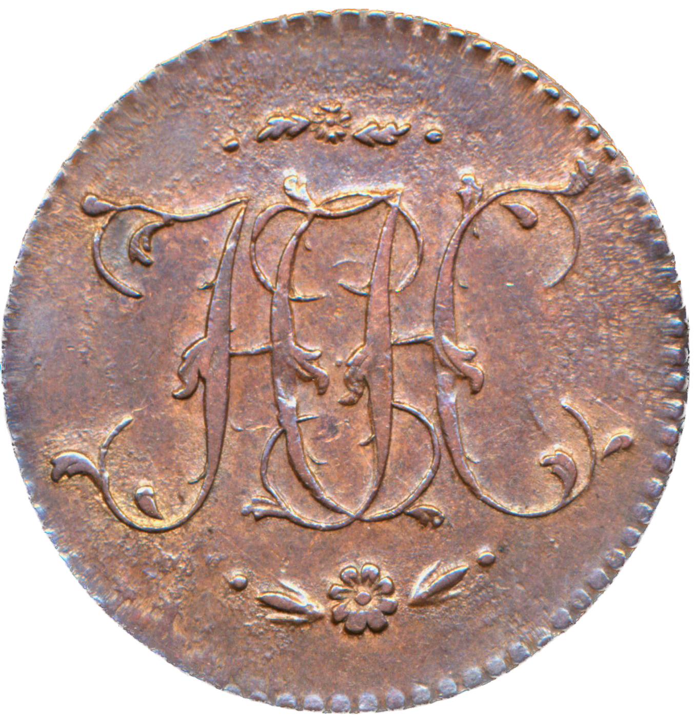 Lothian D&H 20 Edinburgh 1796 Conder Halfpenny