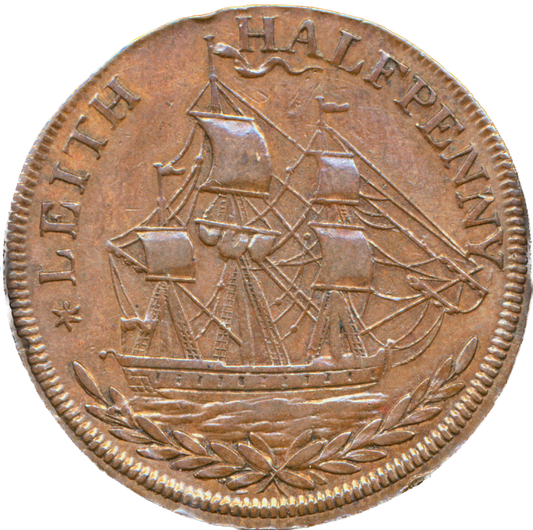 Lothian D&H 61 Leith 1797 Conder Halfpenny