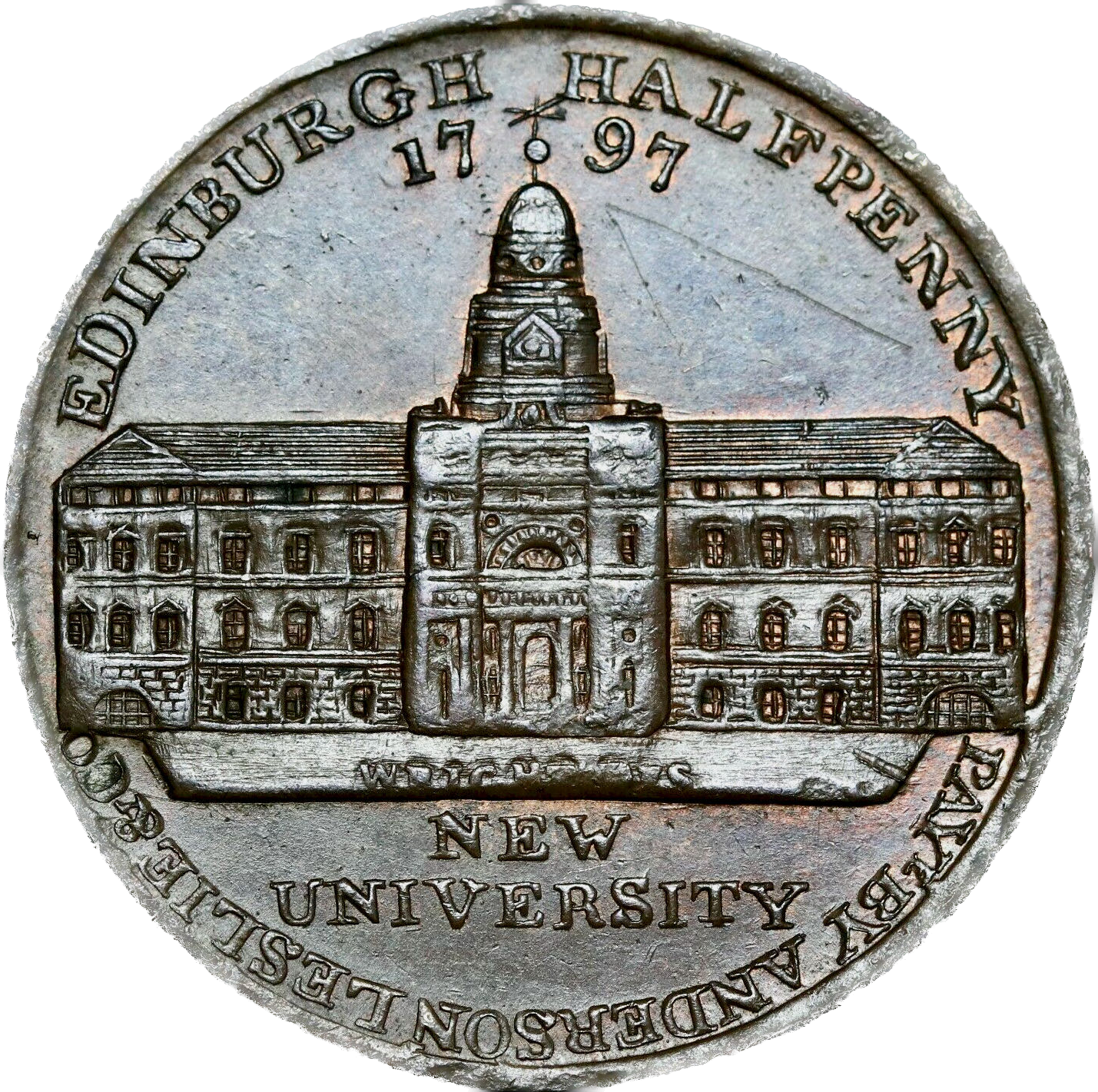 Lothian D&H 8 Edinburgh 1797 Conder Halfpenny
