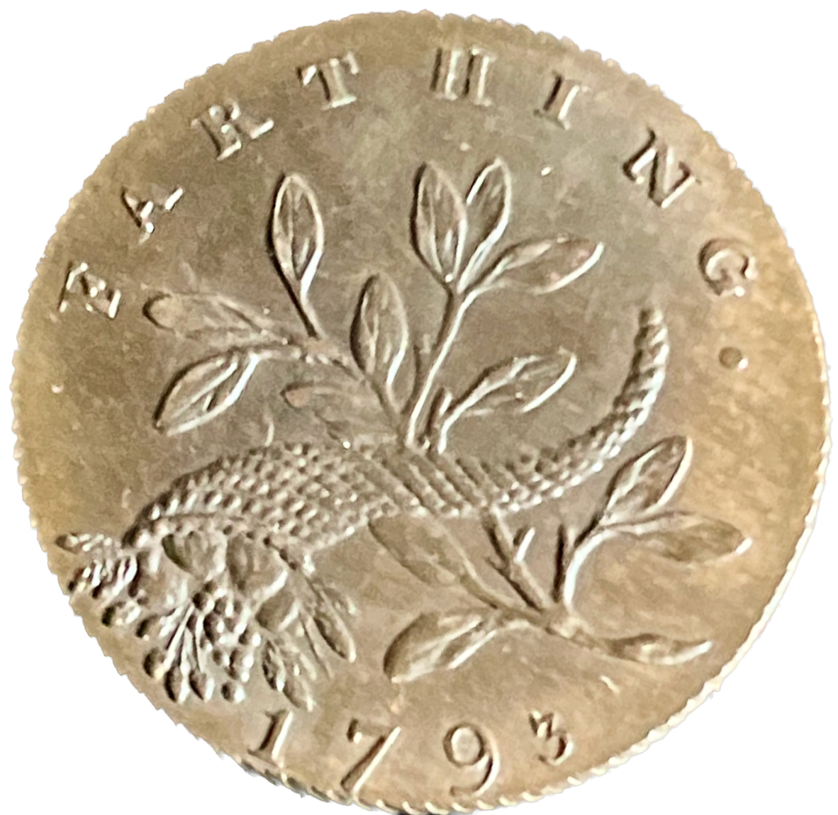 Middlesex D&H 1151a Newton's 1793 Conder Farthing Very rare RR