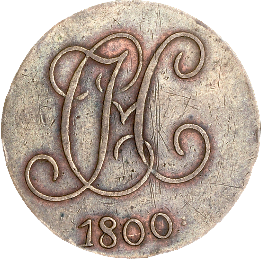 Middlesex D&H 278 Christ's Hospital 1800 Conder Halfpenny