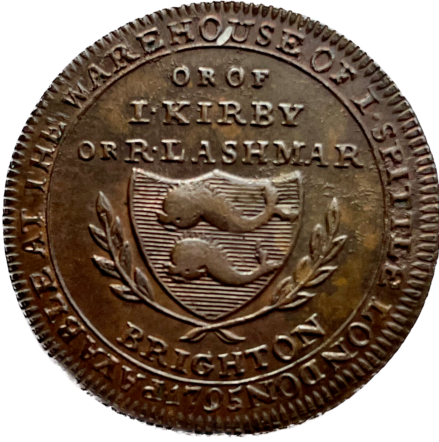 Middlesex D&H 902 Spittle's 1795 Conder Halfpenny