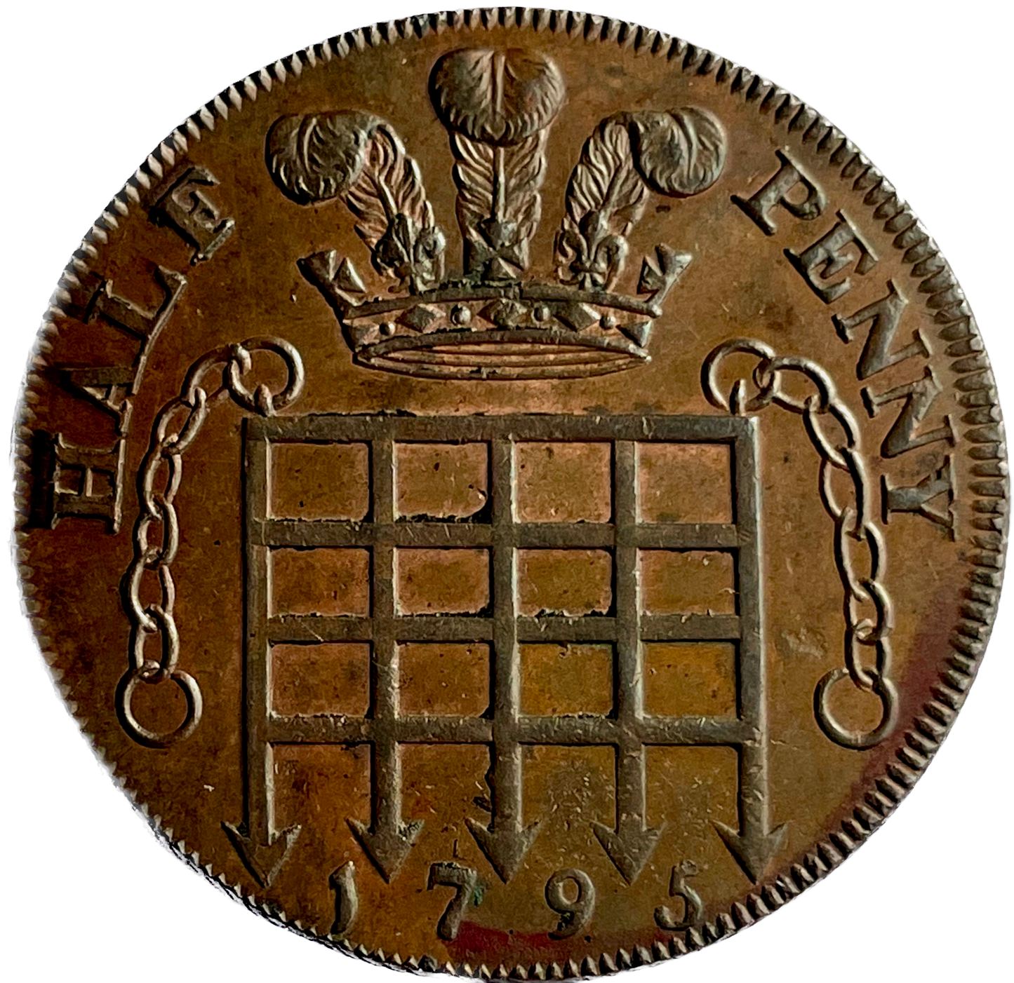 Middlesex D&H 977 National Series 1795 Conder Halfpenny