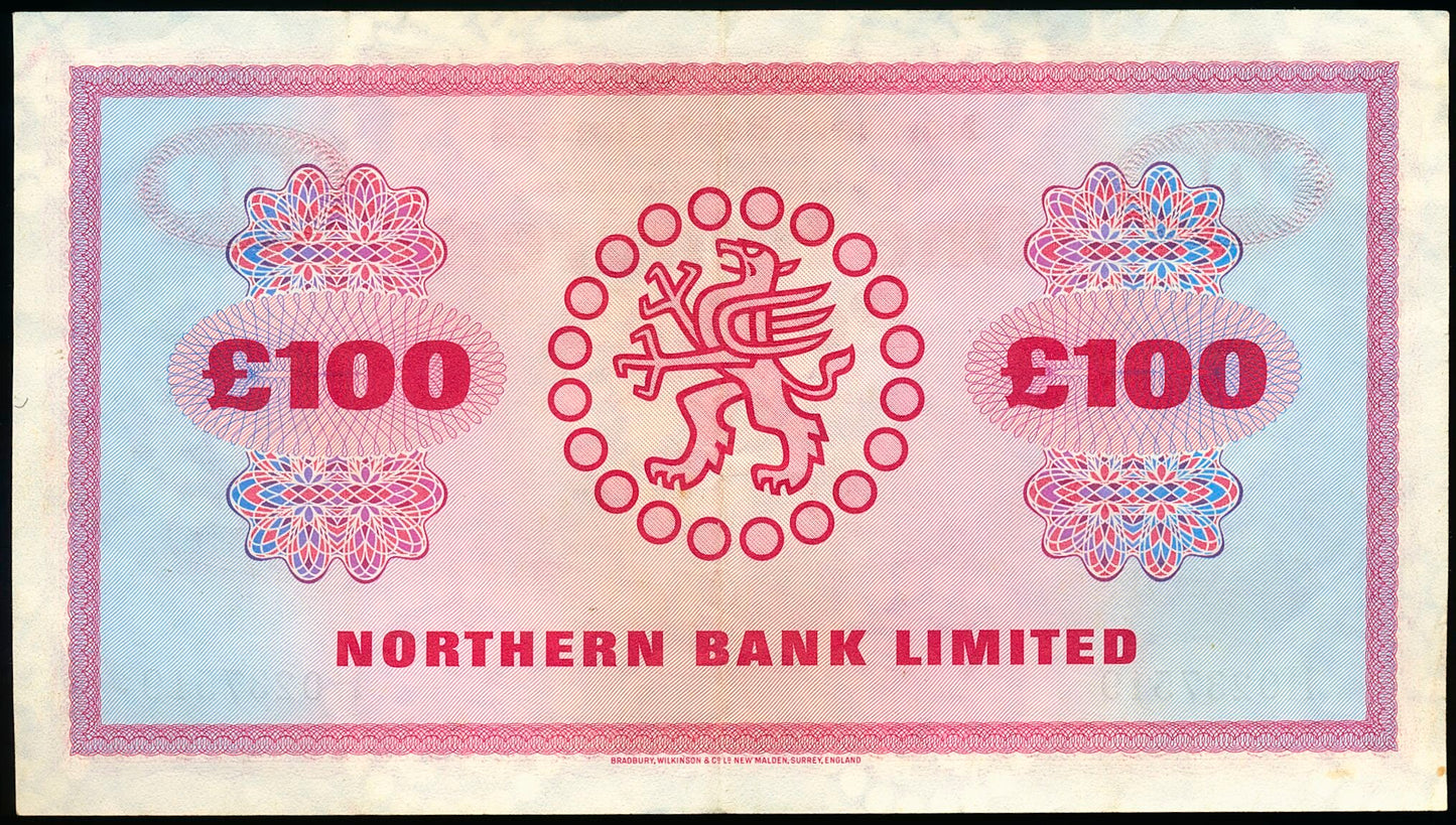 NORTHERN IRELAND P.192d NI653d 1978 Northern Bank £100 EF 40